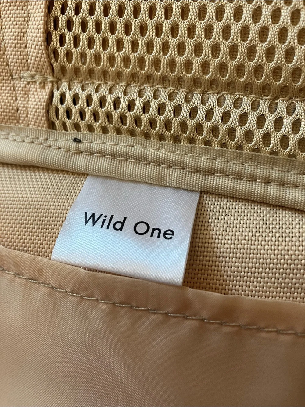 Wild One Airline Soft Mesh Beige Tan Small Pet Carrier 18 Inches